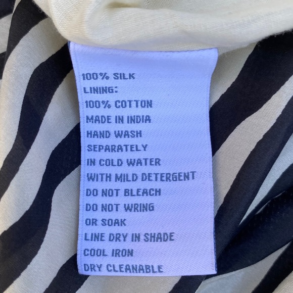 Anthropologie x Lil black and white silk skirt - Picture 5 of 5